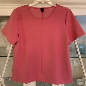Ann Taylor Short Sleeve Pink Top Size Medium